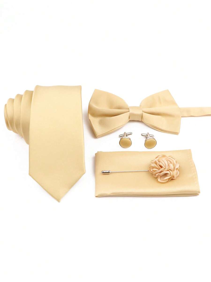Pocket Square Set - SGIAWETA-5 предметов/набор: Набор галстуков для жениха