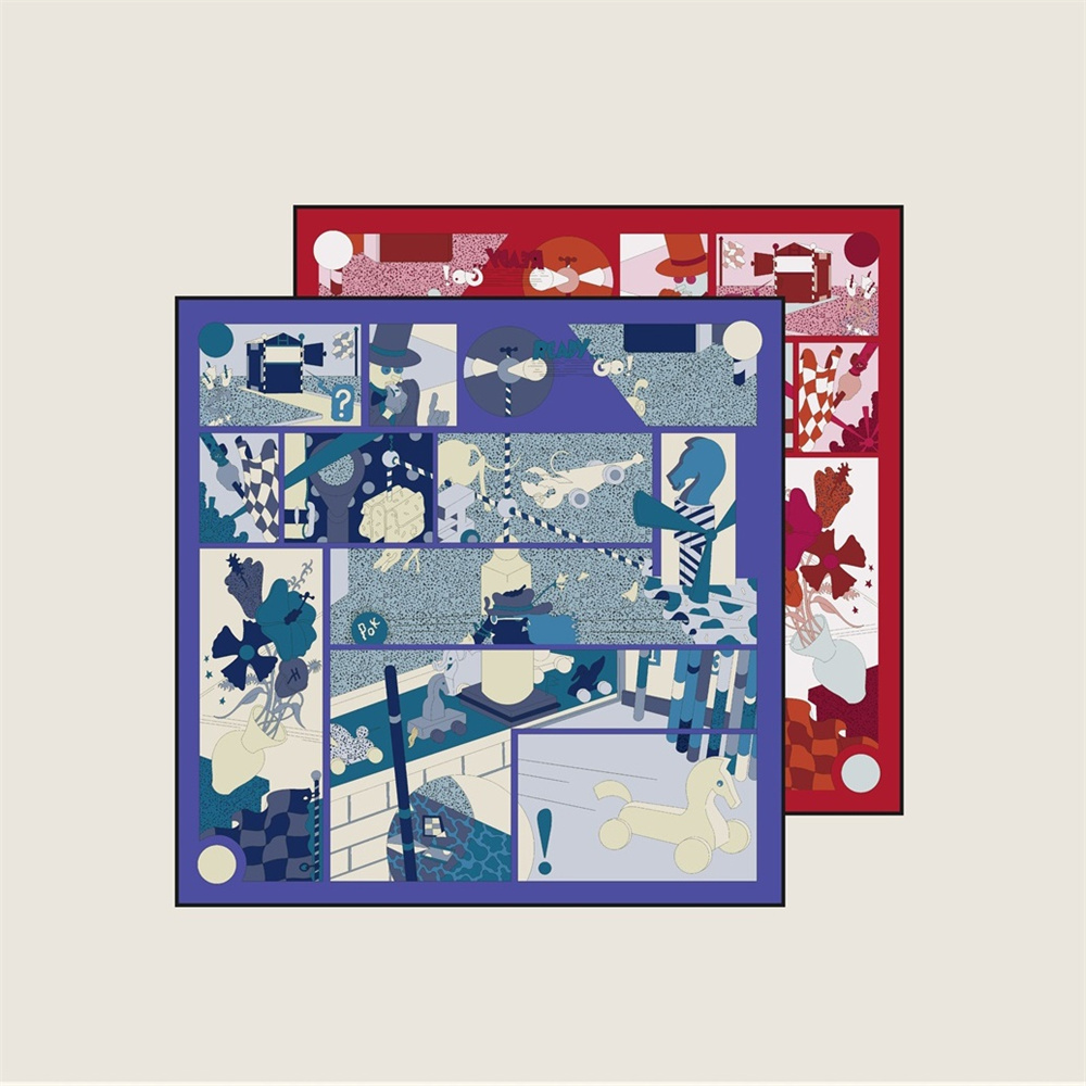 Scarf Silk Square - Новинка 2023 года, роскошный саржевый шелковый
