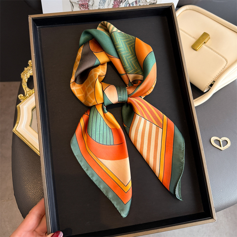 Ascot Neck Scarf - 2026 Новый шелковый квадратный шарф с