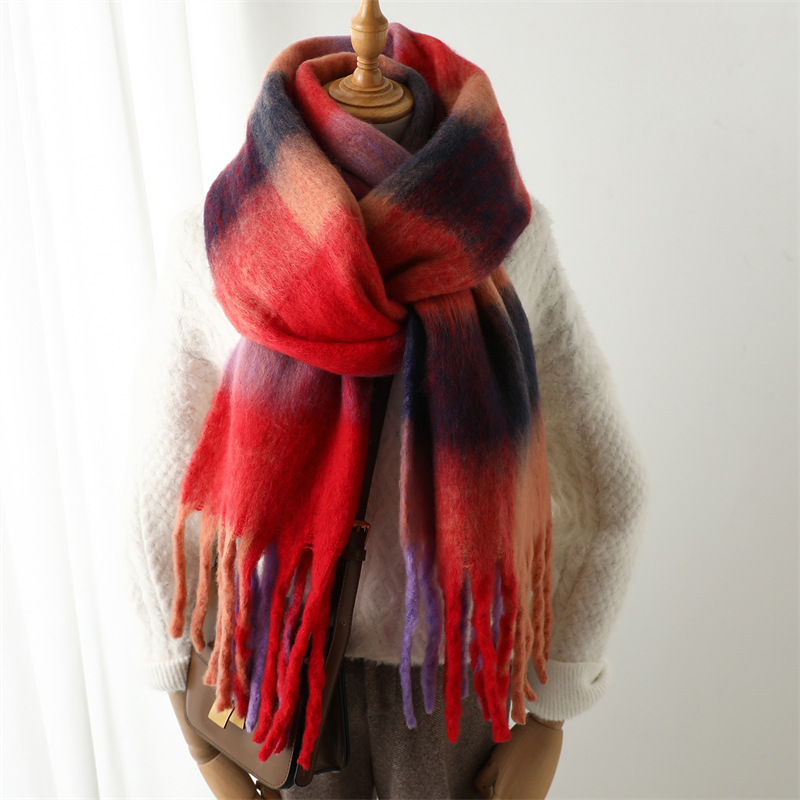Muffler Men Wool - Новый осенне-зимний шарф в клетку для