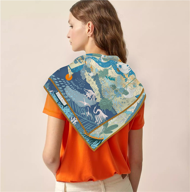 Шелковый шарф, женские квадрат – обзор и цена Scarf Silk Square
