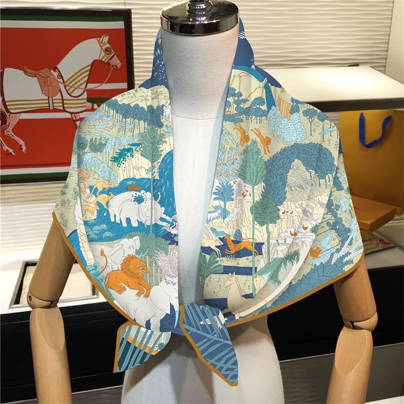 Шелковый шарф, женские квадрат – обзор и цена Scarf Silk Square