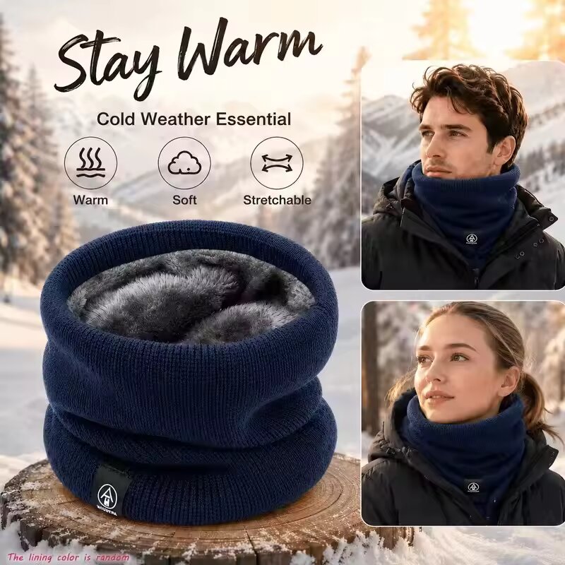 Зимний теплый вязаный шарф-сну – обзор и цена Muffler Men Wool