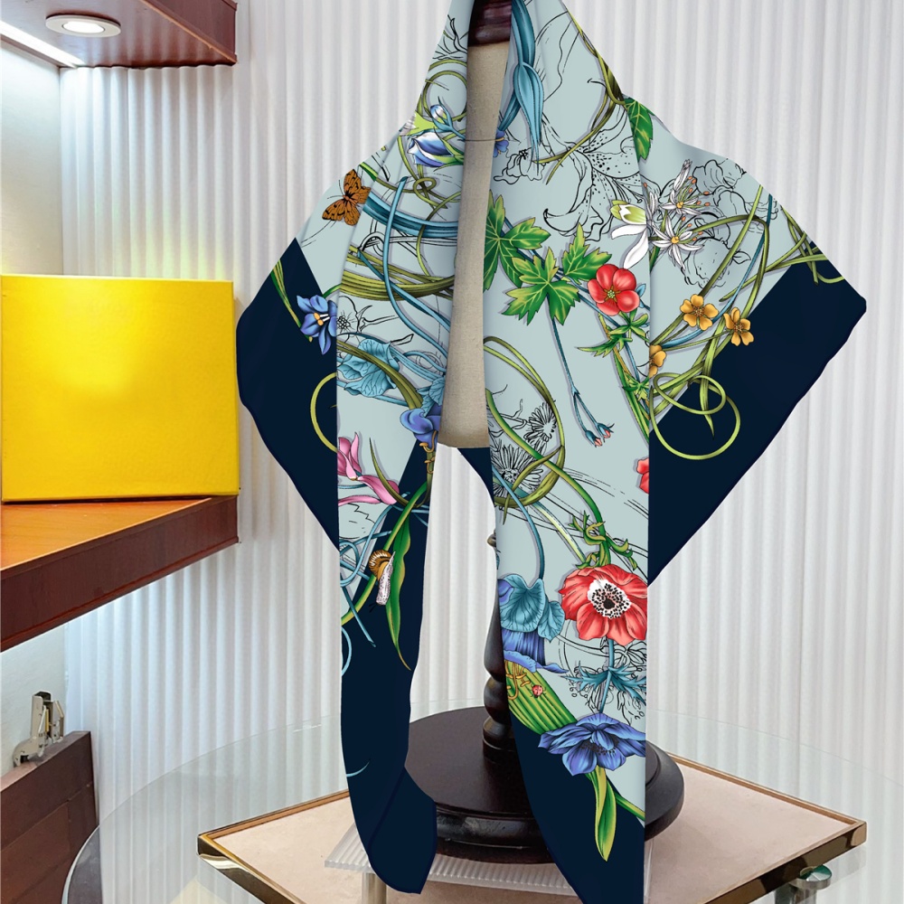 Шелковый шарф, женские квадрат – обзор и цена Scarf Silk Square