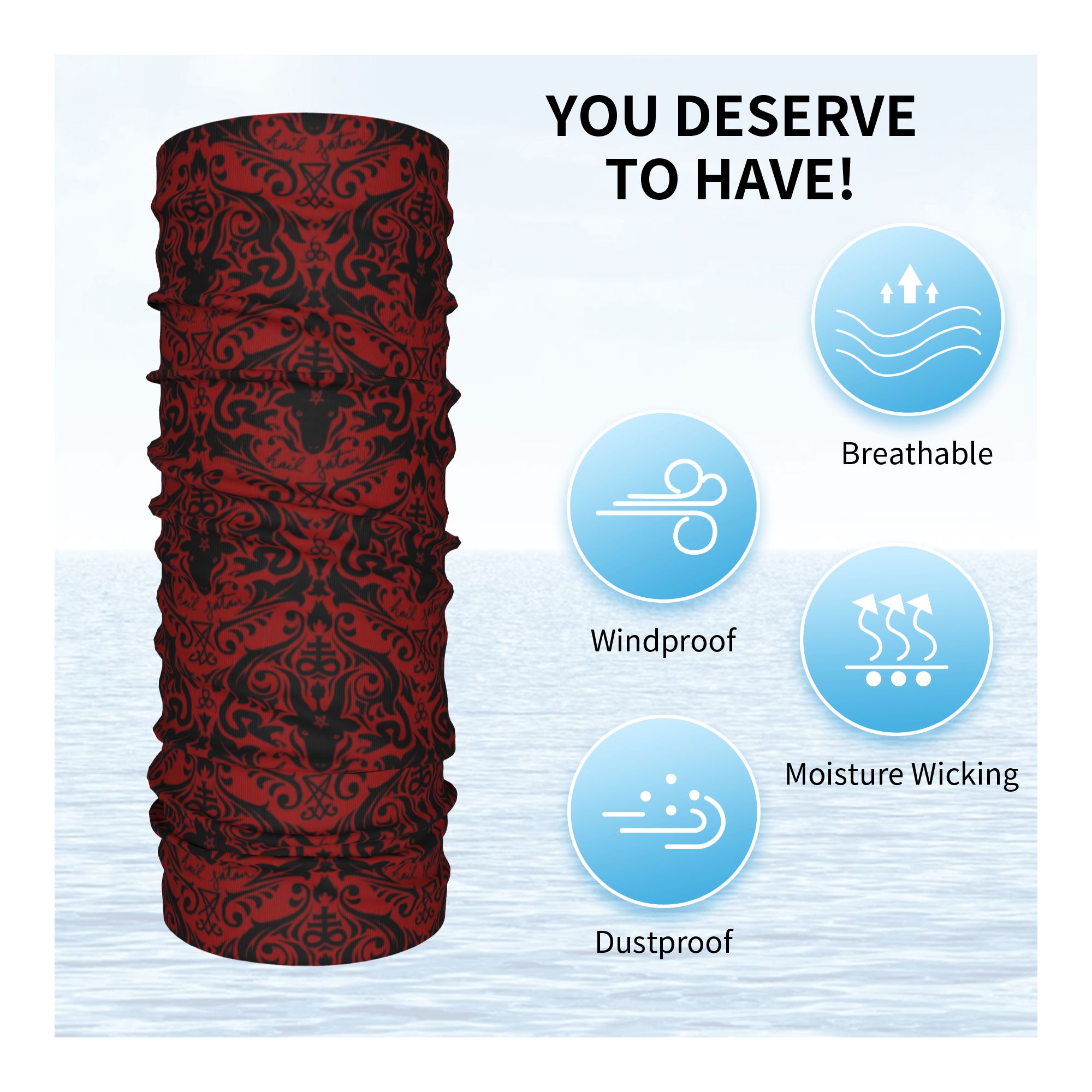 Бафомет Дамасский Град Сатана  – обзор и цена Neck Warmer Tube