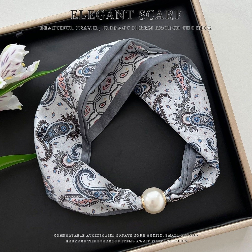 Элегантный шелковый шарф с жем – обзор и цена Ascot Neck Scarf