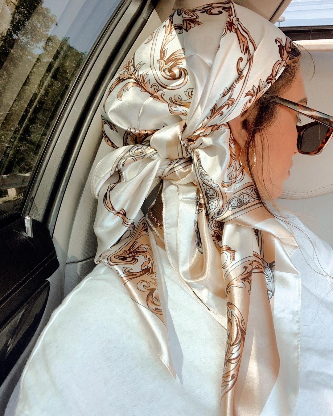 Атласный квадратный шарф, женс – обзор и цена Scarf Silk Square