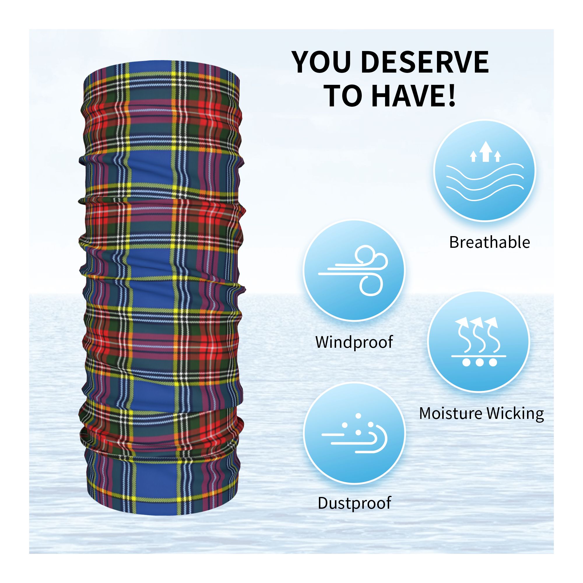 Зимняя повязка на голову в кле – обзор и цена Neck Warmer Tube