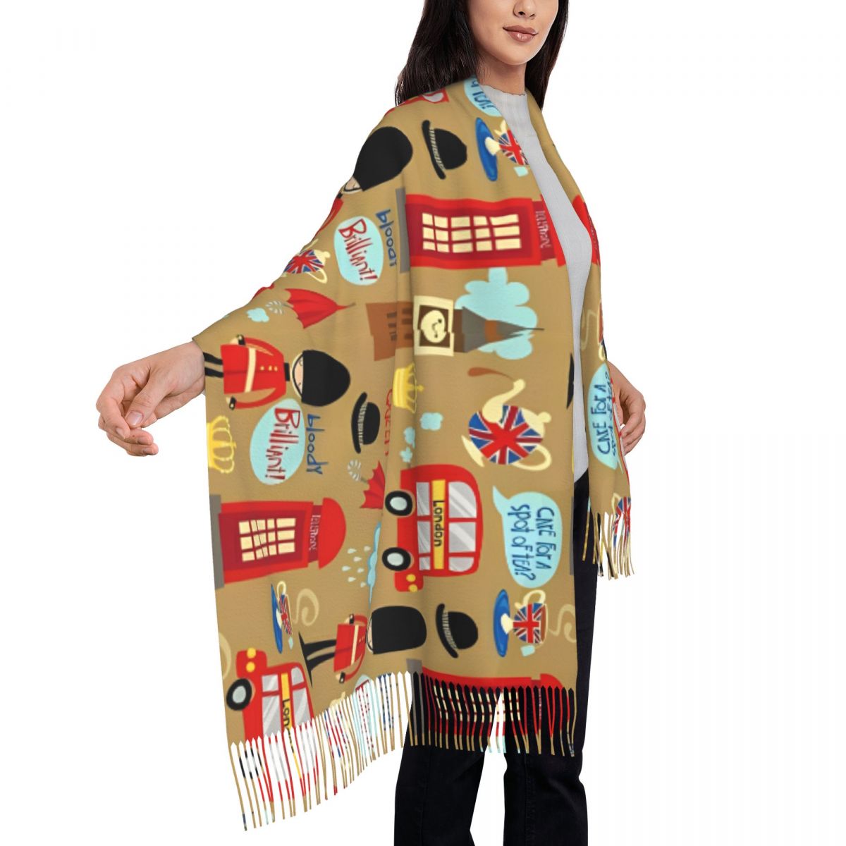 Зачарованный лондонский шарф д – обзор и цена Pashmina Wrap Large